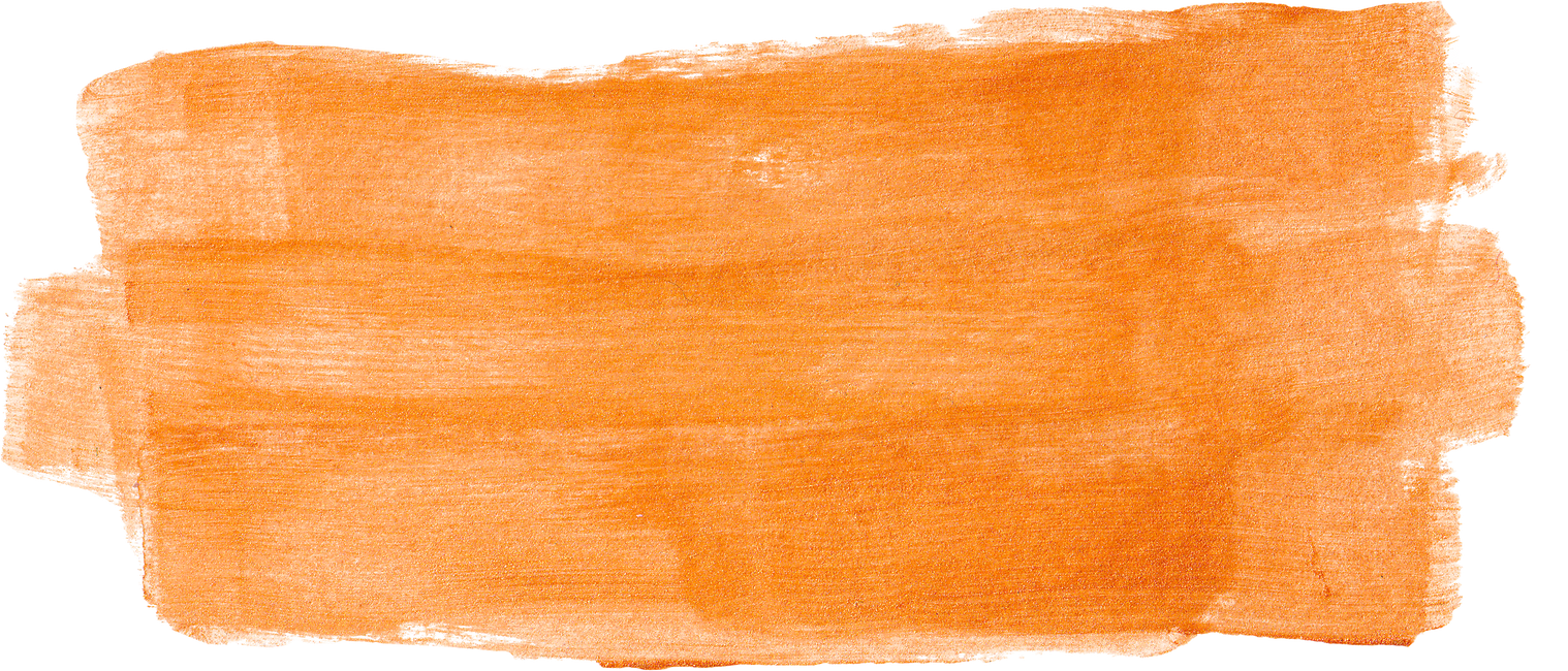 Hand Painted Orange Brushstrokes Cutout